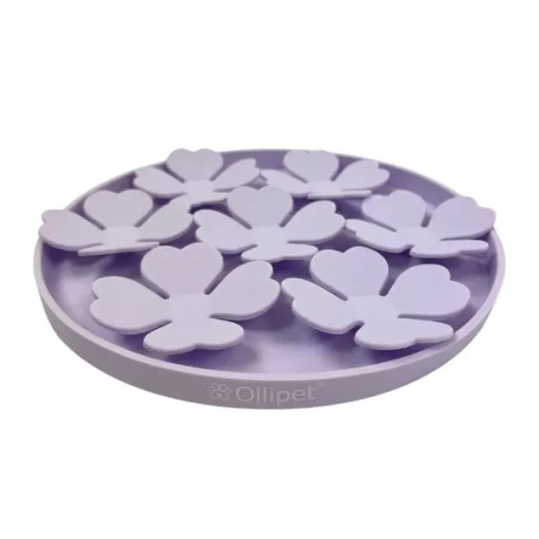 Separationsangst|Snusemåtter/Slikkeplader^Ollipet Lucky Flip Flower Slikkemåtte | 20 cm