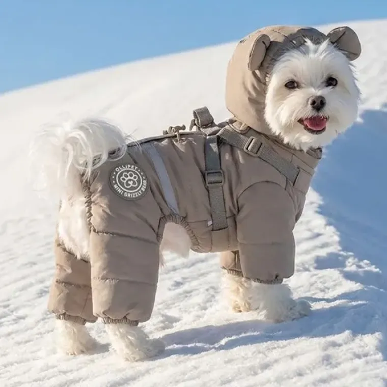 Julekurven|❄️Klar Til Vintervejret^Ollipet Mini Grizzly Bear Flyverdragt Khaki