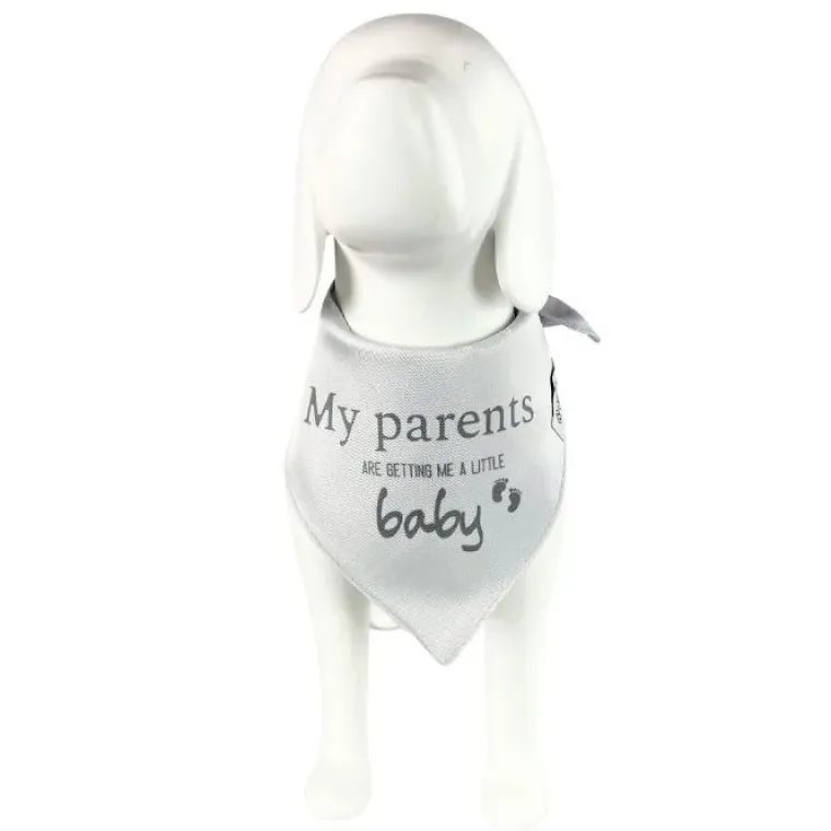 Hundetøj^Ollipet "My parents are getting me a little baby" bandana