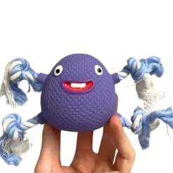 Ollipet Hundelegetøj|Hvalpelegetøj^Ollipet Natur Latex Monster m. Reb