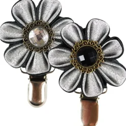 Nummerclips Og Armbind|Showliner, Udstillingsliner Og Tilbehør^Ollipet Nummerclips | Sølv Blomst