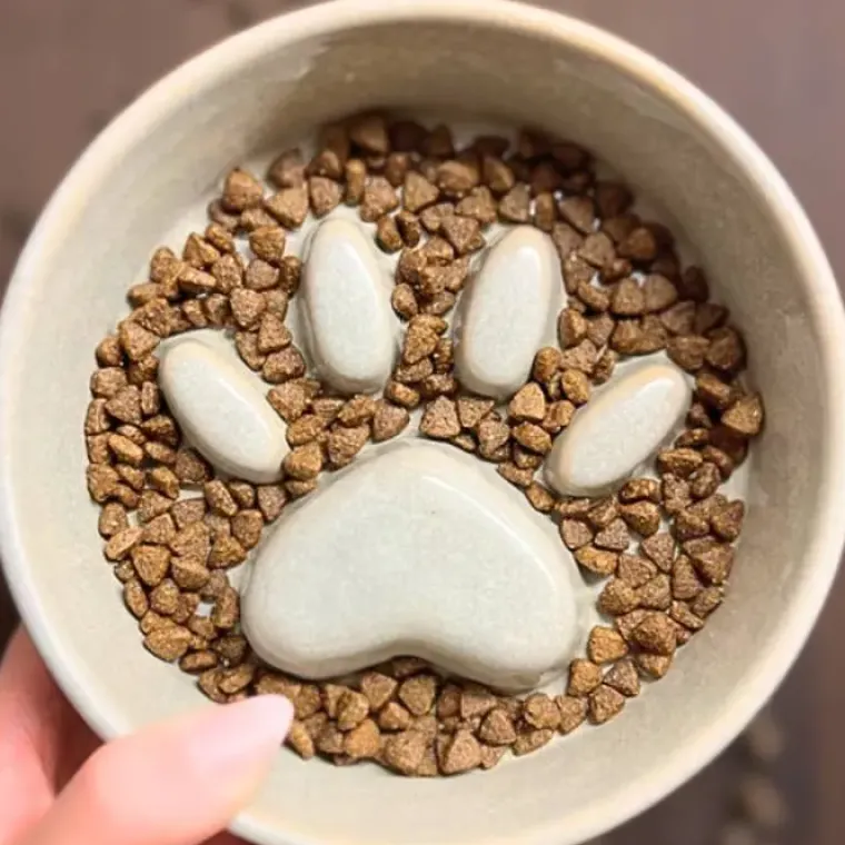 Snusemåtter/Slikkeplader^Ollipet paw slowfeeder keramikskål