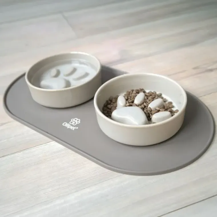 Snusemåtter/Slikkeplader^Ollipet paw slowfeeder keramikskål