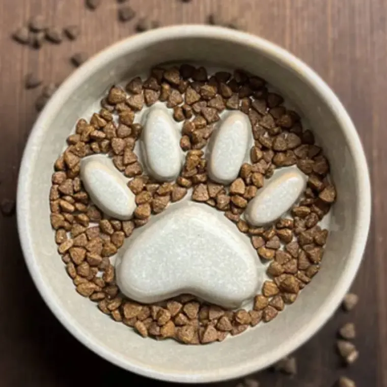 Snusemåtter/Slikkeplader^Ollipet paw slowfeeder keramikskål