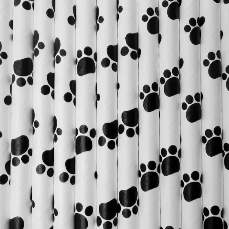 Hundefødselsdag|Artikler Til Hjemmet^Ollipet Paws Party papsugerør | 25 stk