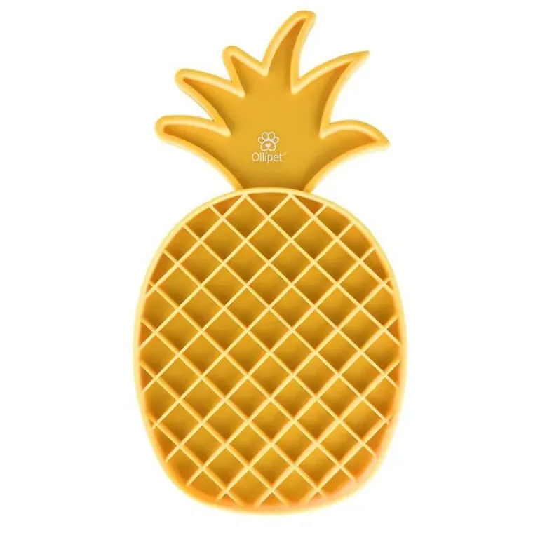 Snusemåtter/Slikkeplader^Ollipet pineapple slikkemåtte