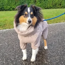 ❄️Klar Til Vintervejret|Hundetøj^Ollipet Poncho Regndragt | Khaki