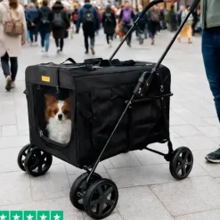 Transporttasker Til Hunde|Klapvogne Og Transport^Ollipet Rimini 2i1 Transporttaske aftagelige hjul (DC)