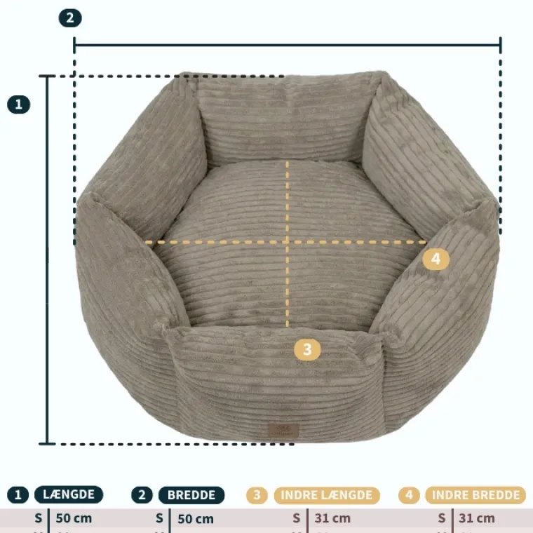 Hundesenge^Ollipet Six Stars hundekurv Mocca Brown
