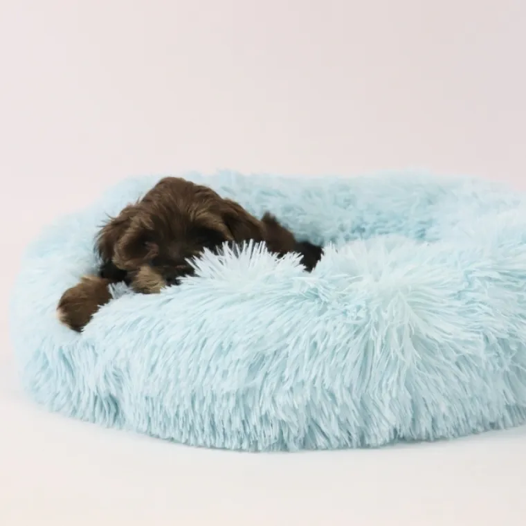 Separationsangst|Nytårskurven^Ollipet Soft Cloud Donut Hvalpeseng Lyseblå