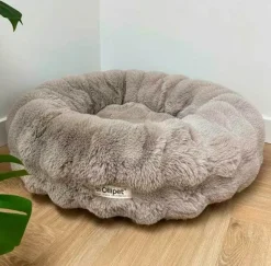 Hundesenge^Ollipet Soft Wave Luksus Donutseng | Khaki