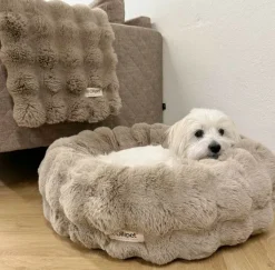 Hundesenge^Ollipet Soft Wave Luksus Donutseng | Khaki