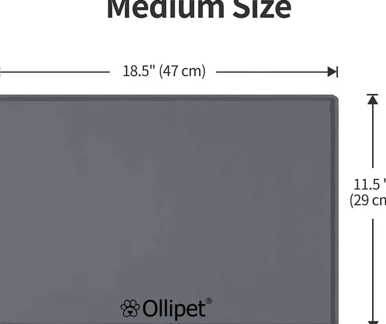 Madskål Og Vandskål^Ollipet Spiseunderlag m. høj kant