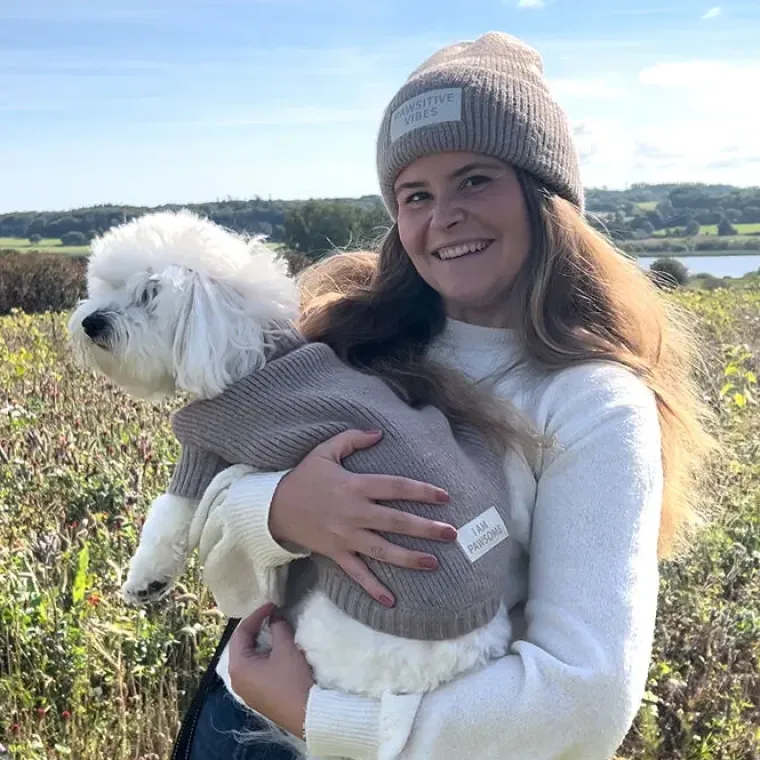 Gaveidéer Til Hundeelskeren|Efterårsklar^Ollipet Strikhue | Pawsitive Vibes
