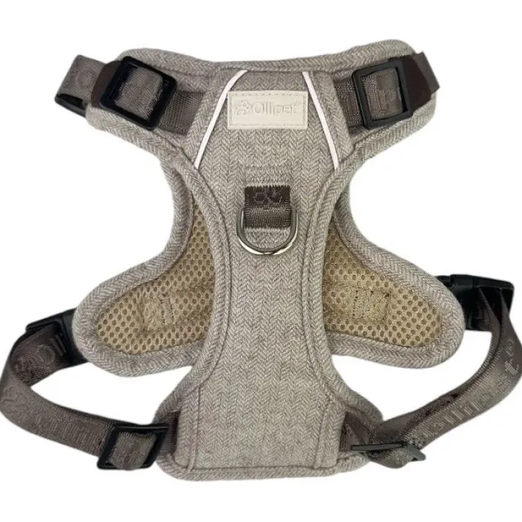Hundeseler^Ollipet Tweed H-sele | Coffee