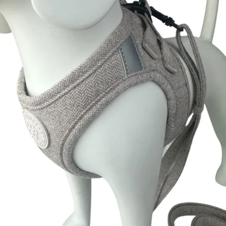Hundeseler|Hvalpesele Og Hvalpeliner^Ollipet Tweed Step-in hundesele | Sand