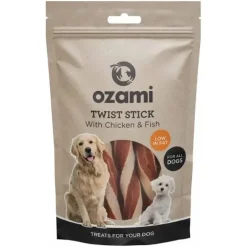 Godbidder Og Gnaveben^Ozami twist stick m. kylling og fisk | 100g