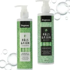 Groomingsæt|Hundeshampoo Og Hundebalsam^ Pakketilbud | Dogman Päls & Fjun Aloe Vera sæt