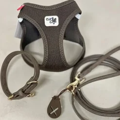 Hundeseler|Hundehalsbånd^ Pakketilbud | Gåturs kit - Mokka