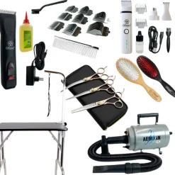 Blower, Badekar Og Trimmebord|Hundetrimmere Og Klippemaskiner^ Pakketilbud | Hundeklippesalon | Komplet
