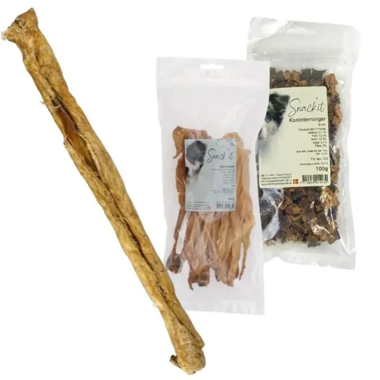 Godbidder Og Gnaveben^ Pakketilbud | Naturlige Kanin Snacks Til Hund