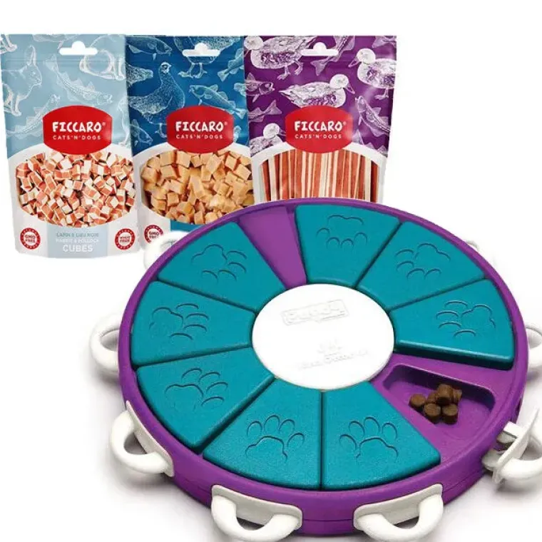 Aktivitetslegetøj Til Hunde|Hundelegetøjssæt^ Pakketilbud | Nina Ottosson Twister & Ficcaro sæt
