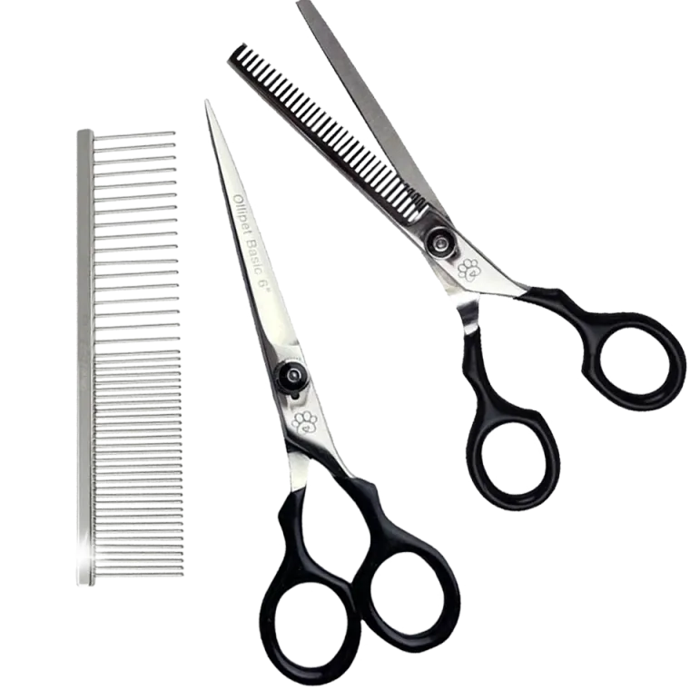 Pelsplejeredskaber|Groomingsæt^ Pakketilbud | Ollipet Basic Groomingsæt m. Kam