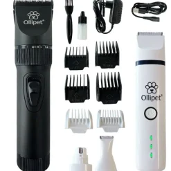 Groomingsæt|Hundetrimmere Og Klippemaskiner^ Pakketilbud | Ollipet Hundetrimmer Pakke | Ceramic Pro og Poteklippemaskine 2i1