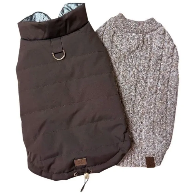 ❄️Klar Til Vintervejret|Efterårsklar^ Pakketilbud | Ollipet Mokkashield m. Camel Sweater