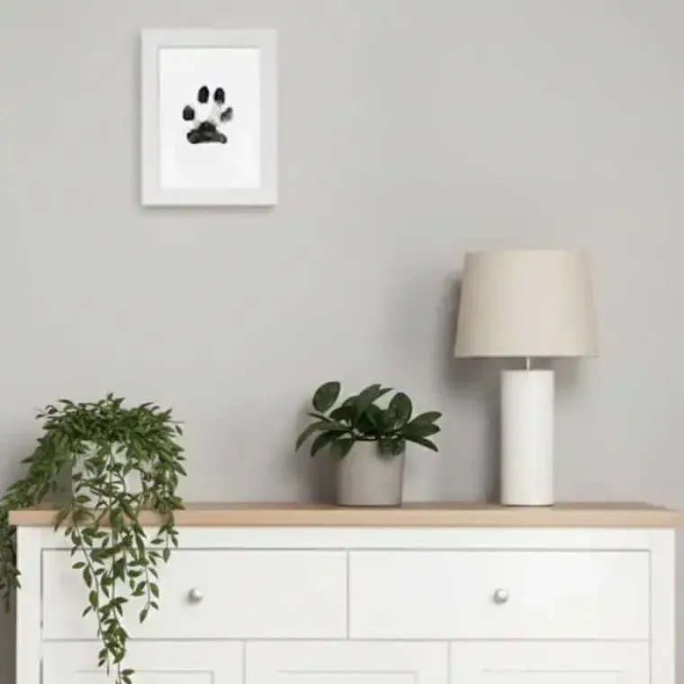 Julekurven|Mors Dag^Cotonshoppen PawPrint | Poteaftryk m. Ramme