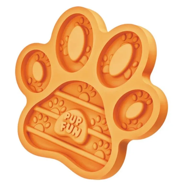 ☀️Sommerklar|Snusemåtter/Slikkeplader^Pup Ice Pup Fun Spiselig slikkeplade | Mango 2 stk.