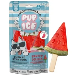 ☀️Sommerklar|Hundeferien^Pup Ice Frugt hundeis | Vandmelon 3 stk.