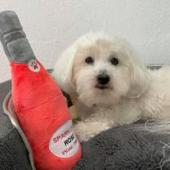 Julekurven|Plyslegetøj Til Hunde^Ollipet Rose Sparkling plysflaske