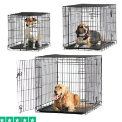 Biltransport Af Hund|Hundebur Og Tilbehør^Savic hundebur | Sortlakeret | OUTLET