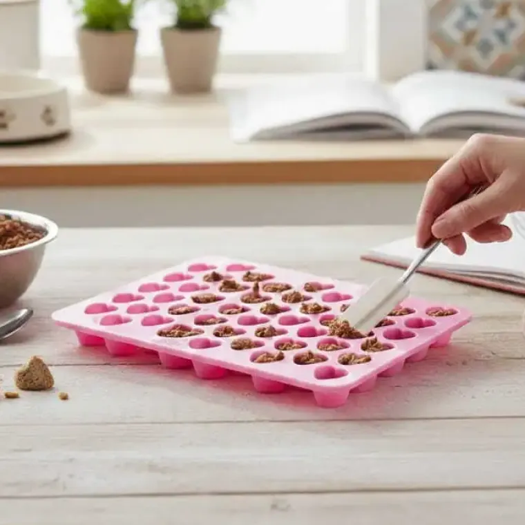 Valentine|Artikler Til Hjemmet^Ollipet Silikone bageform | 55 små hjerter