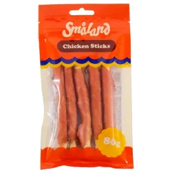 Godbidder & Smagsvarianter|Godbidder Og Gnaveben^Småland Chicken Sticks 80g
