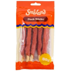 Godbidder & Smagsvarianter|Godbidder Og Gnaveben^Småland Duck Sticks 80g
