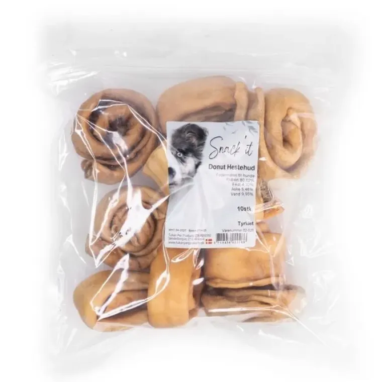 Godbidder & Smagsvarianter|Single Protein & Foder & Godbidder^Snack'it Donut Hestehud | 10 stk