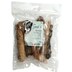 Single Protein & Foder & Godbidder|Godbidder Og Gnaveben^Snack'it Krondyrhud m. pels | 200g