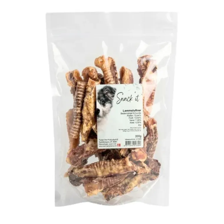 Single Protein & Foder & Godbidder^Snack'it Lammeluftrør | 200g