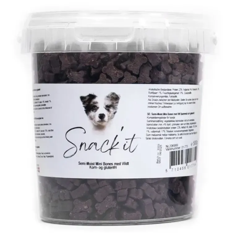 Godbidder Og Gnaveben^Snack'it Semi-Moist Mini Bones | 500g