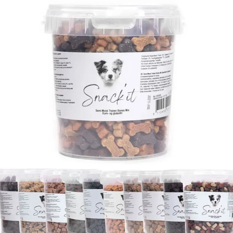 Godbidder Og Gnaveben^Snack'it Semi-Moist Mini Bones | 500g