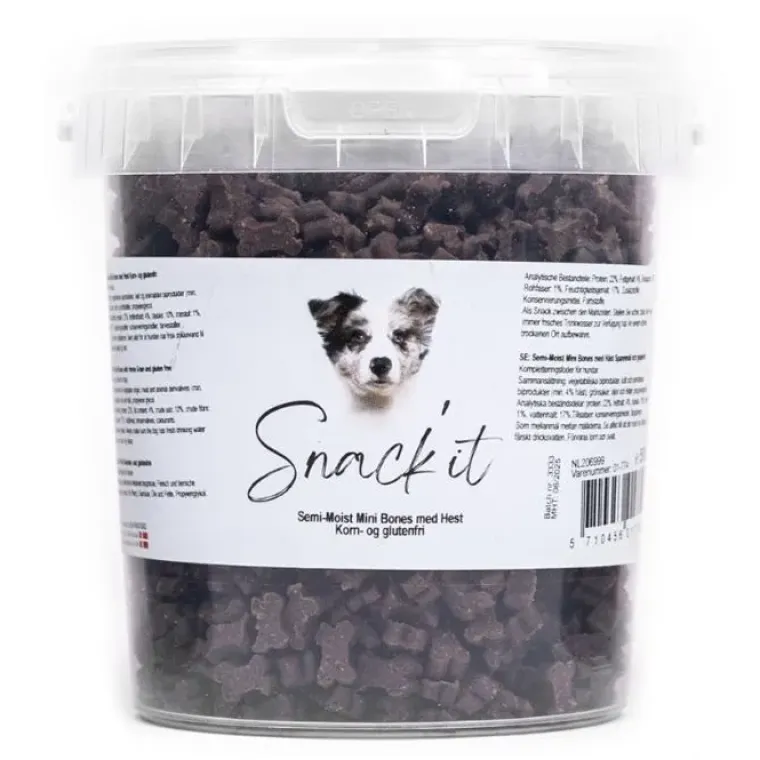 Godbidder Og Gnaveben^Snack'it Semi-Moist Mini Bones | 500g