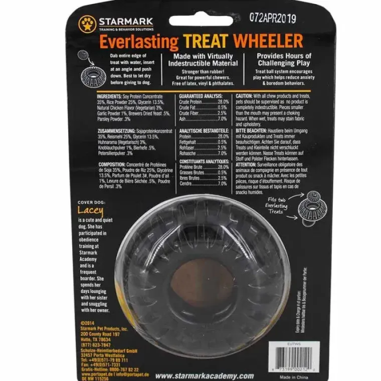 Aktivitetslegetøj Til Hunde|Hvalpelegetøj^Starmark Treat Wheeler Svart | Small