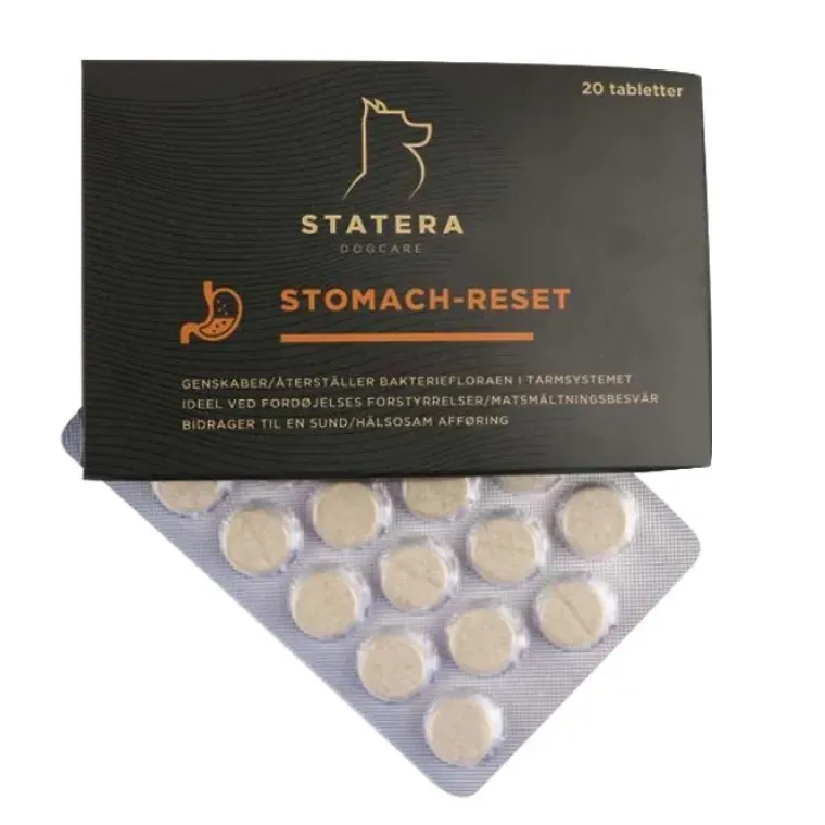 Helse Til Hunde|Fodertilskud^STATERA Dogcare Stomach-Reset