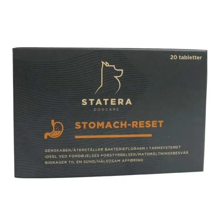 Helse Til Hunde|Fodertilskud^STATERA Dogcare Stomach-Reset
