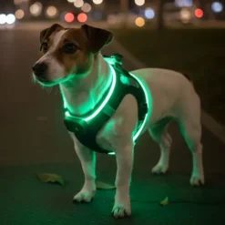 Hundeseler|Led Lys Og Refleks^Cotonshoppen Step-in hundesele med LED-lys