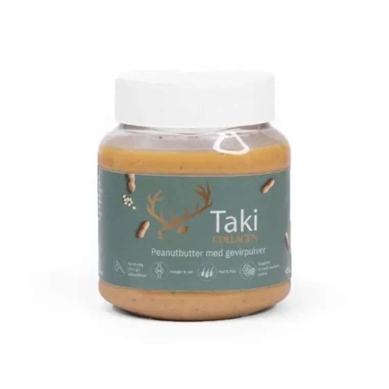 Fodertilskud^ Taki Collagen, Peanutbutter m. Gevirpulver | 330g