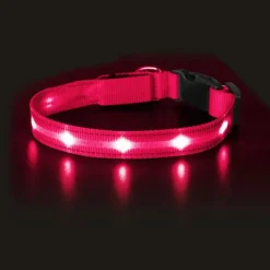 Hundehalsbånd|Løbeturen^Cotonshoppen The Dots LED Collar | Halsbånd med LED lys