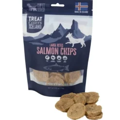 Fodertilskud^Treateaters Iceland Large Bites Salmon Chips | 70g
